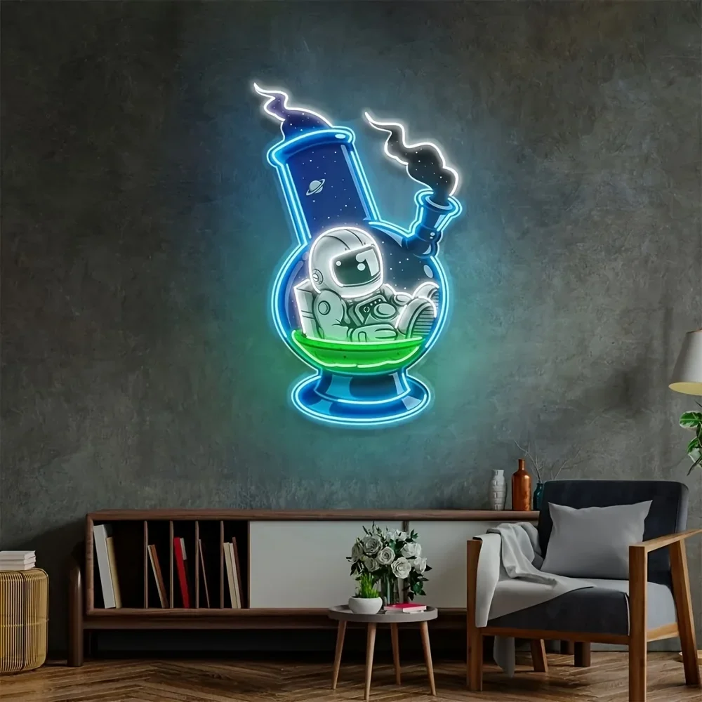 

Astronaut Space Neon Sign USB Powered Dimmable LED Neon Light for Bedroom Bar Game Room Man Cave Club Bar Wall Decor Gift To Kid