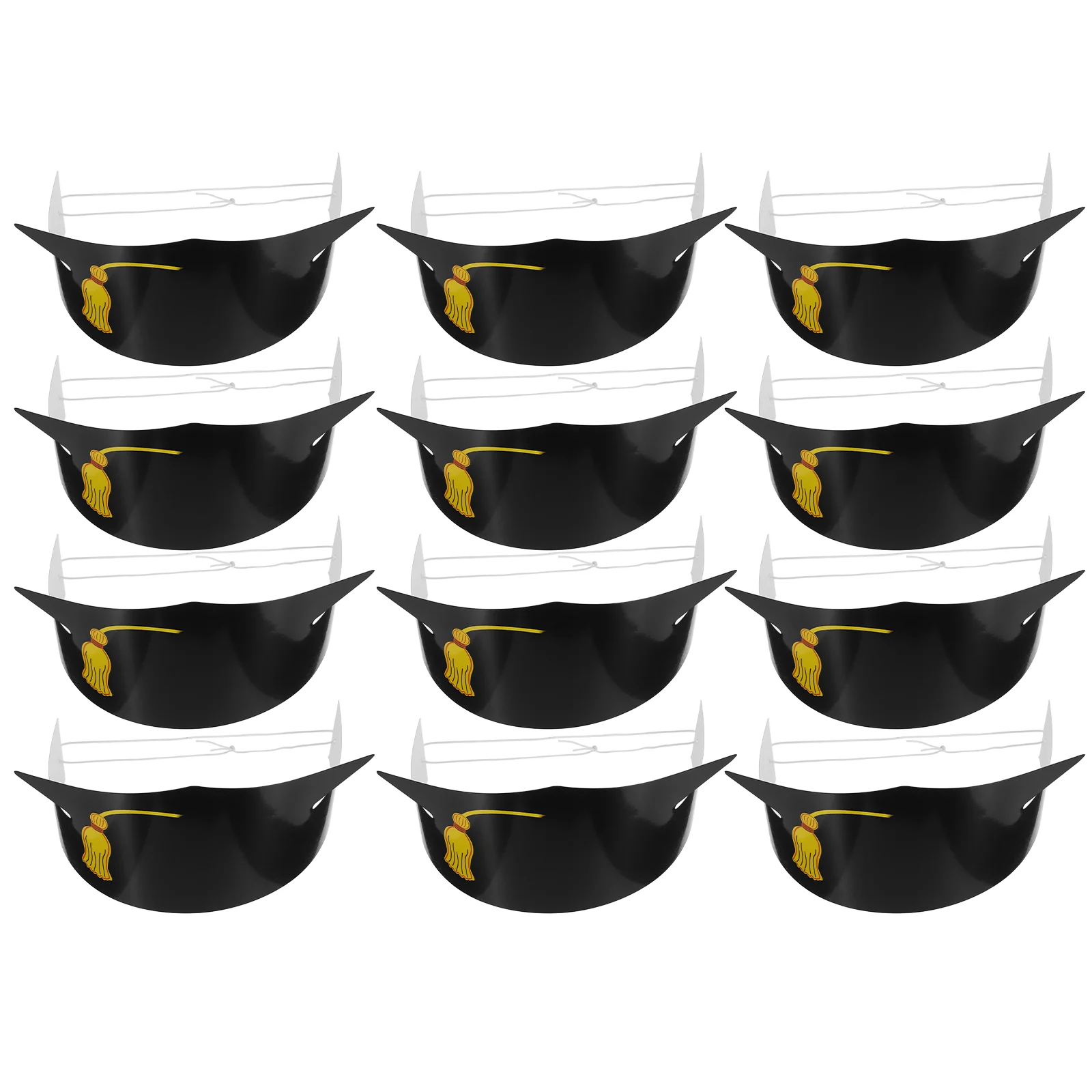 

12 Pcs Doctor Paper Hat Props Hats DIY Graduation Cake Caps Decors Child