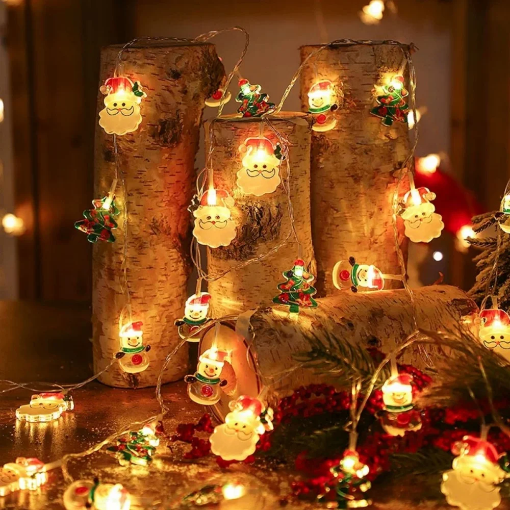 سلسلة ضوء عيد الميلاد ثلاثة في واحد LED ضوء ديكور غرفة النوم فناء جو ضوء احتفال عيد الميلاد