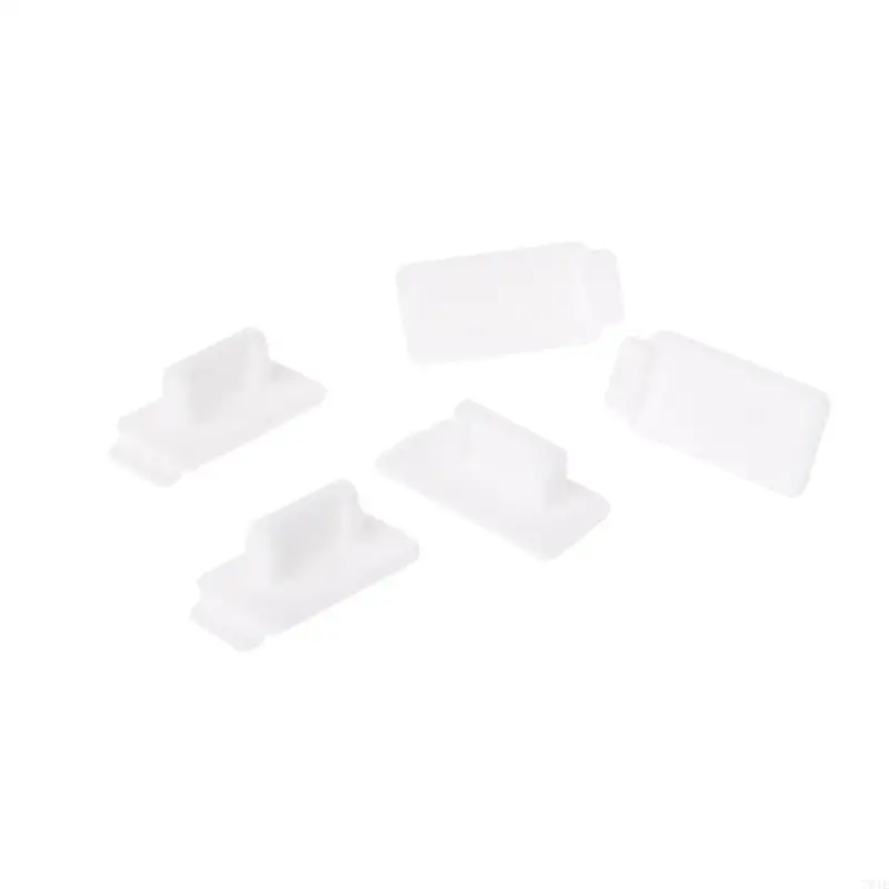 781E 5 Pieces Standard USB Dust Plug Port Cover Easy to Insert and Remove Protects Devices from Dirt Grime Durable