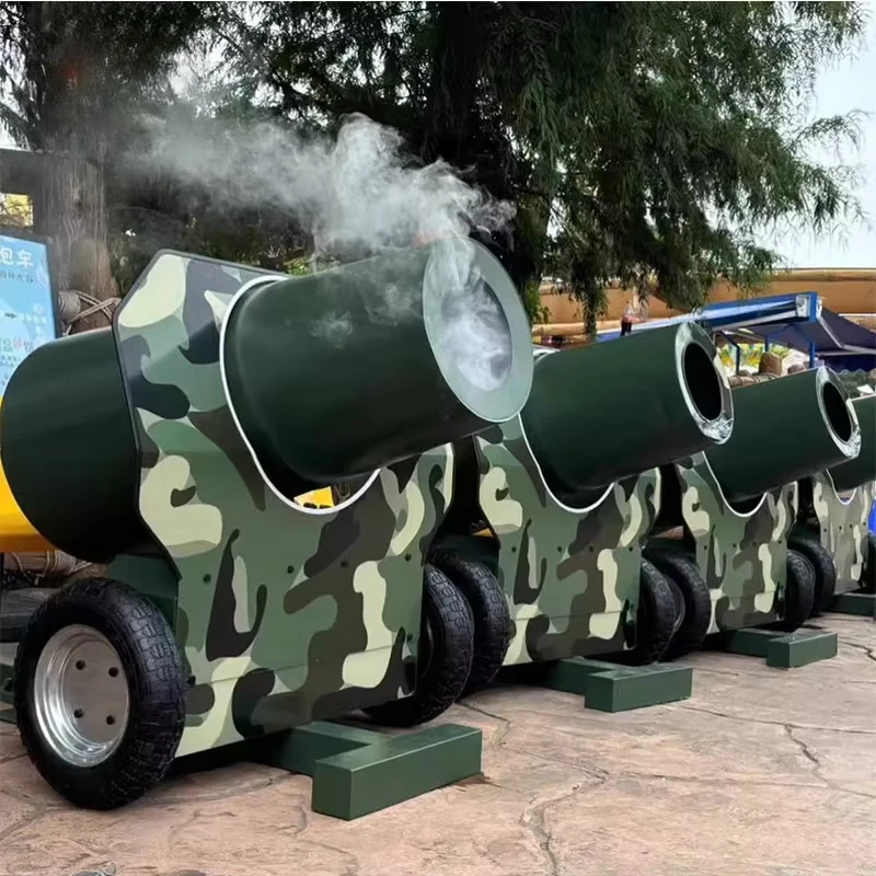 JD التحكم عن بعد للأطفال مدفع الهواء مشاركة الدخان الدائري آلة تسلية لمرافق حديقة ساحة ربح مركز التسوق