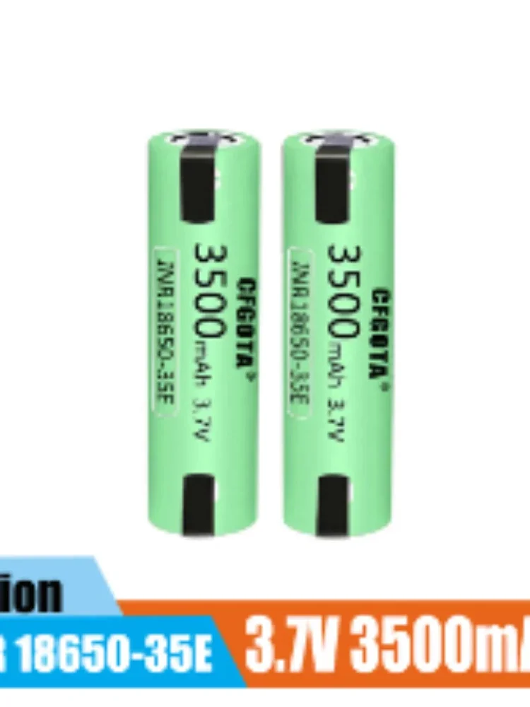 18650battery 100%Original 3500mAh 20Adischarge INR18650 35E INR18650-35E 18650 Li-ion 3.7V Battery Rechargeablebattery+DIY Nicke