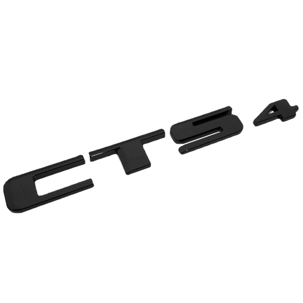 لكاديلاك CTS 4 الخلفي الجذع Decklid رسالة شارة شعار لوحة الرياضة الأسود