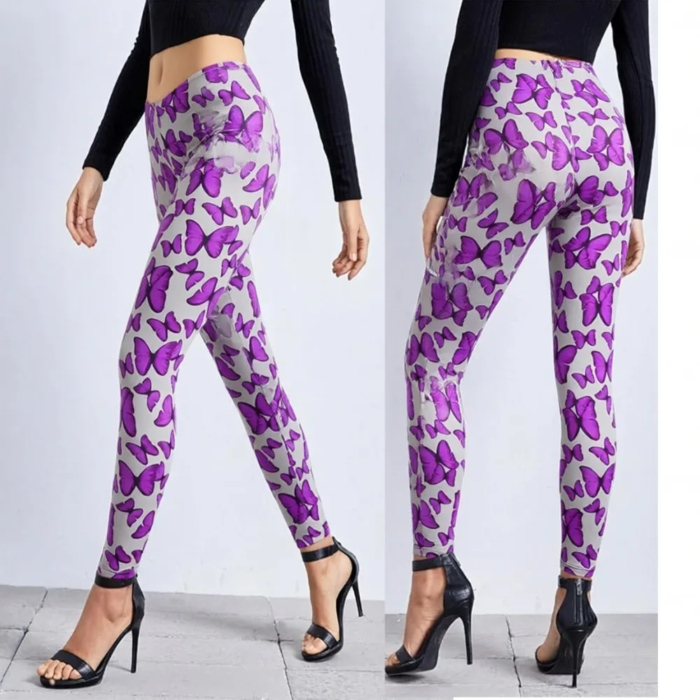 Women's Leggings Sport Gym High Waist Tights Pants Casual Slim Printed Fitness Yoga Raises Butt Girl Leggings