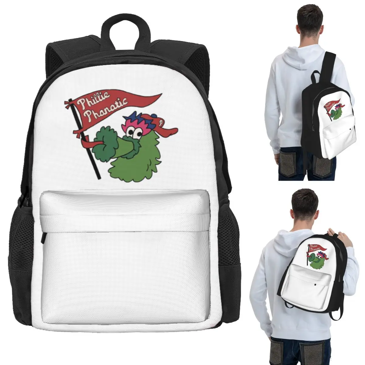 

Phillie Phanatic Student Backpack School Bag Hiking Travel Daypack for Men Women Bookbag Shoulder Bags