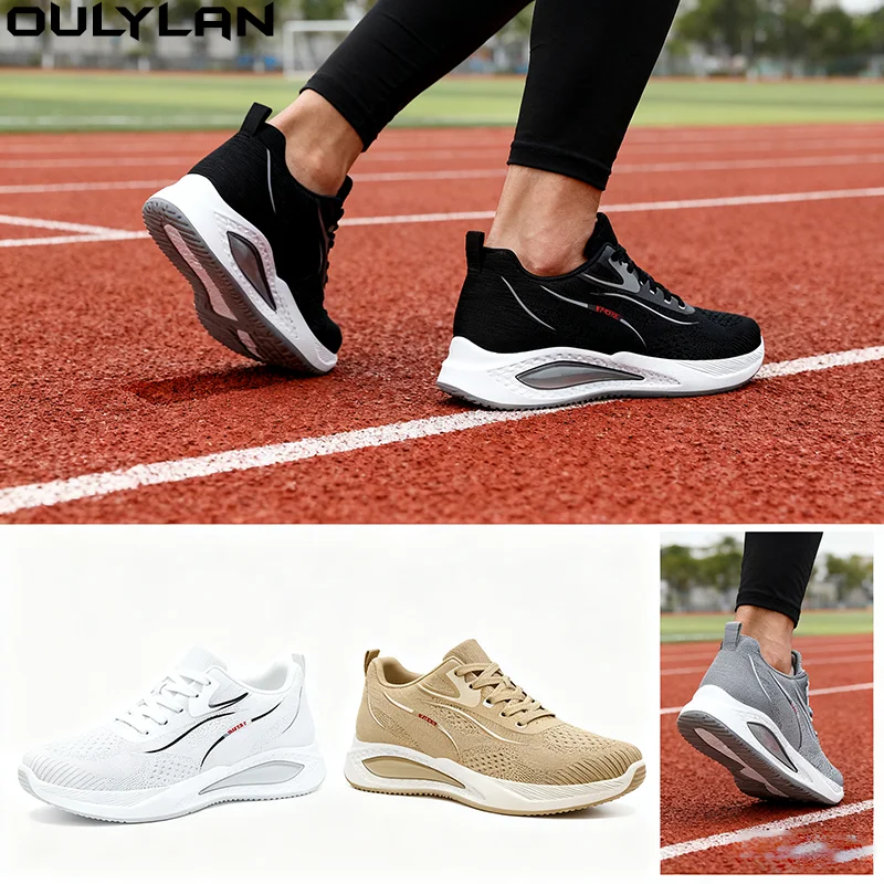 

Осенняя повседневная обувь 2024, мужские кроссовки, противоскользящая спортивная обувь для ходьбы, спортзала, удобные теннисные кроссовки, вязаные дышащие