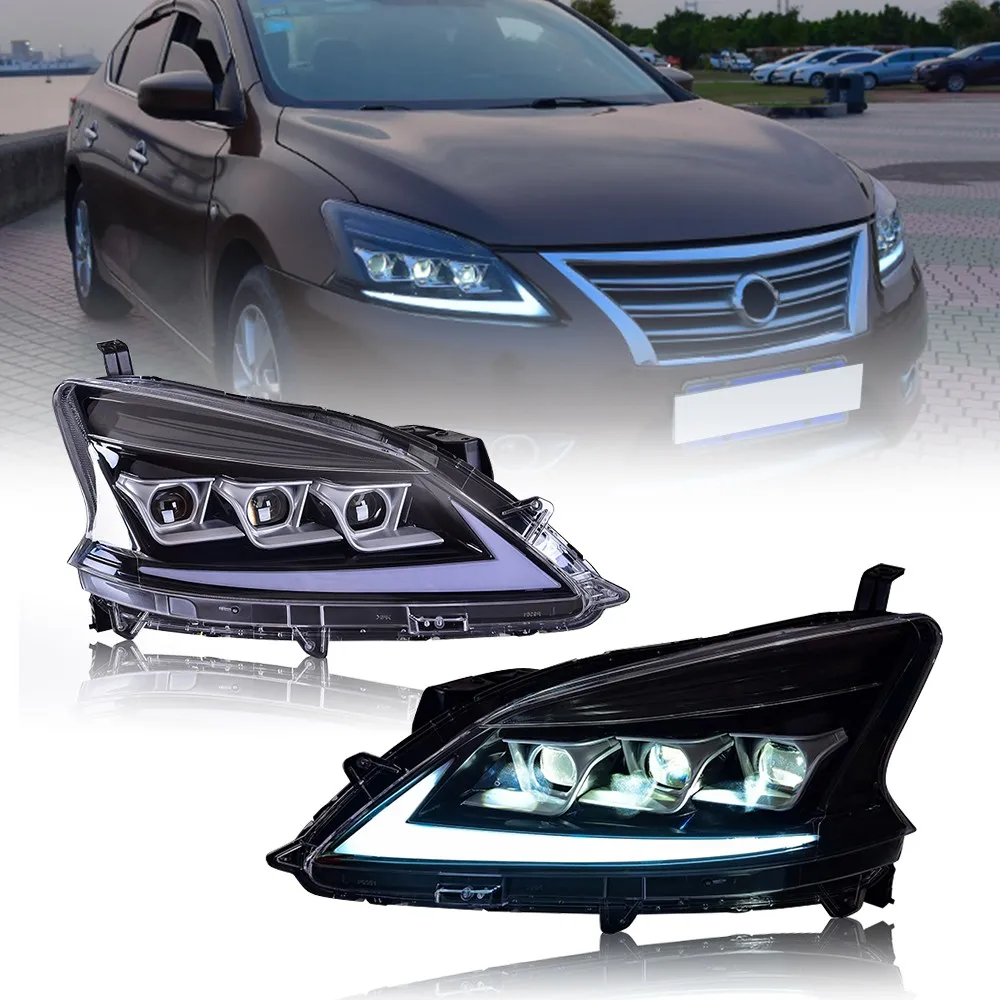 

LED Headlights Assembly For Nissan Sylphy 2012-2015 Sequential Front DRL Lamps Assembly