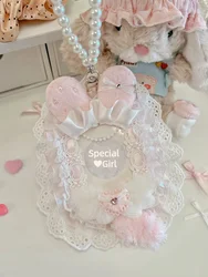 Top Loader Lace Deco Kpop Toploader Embellishing Photocard Holder Supplies Trading Card Idol Poca Packaging Handmade Plush Cute