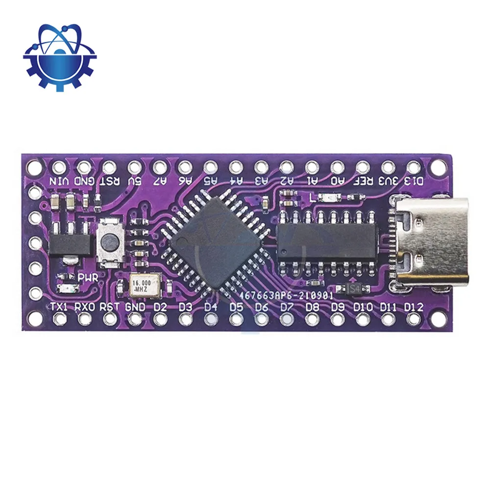 LGT8F328P LQFP32 MiniEVB TYPE-C, placa de desarrollo de módulo Compatible con MICRO USB, reemplazo de ATMEGA328 Nano V3.0