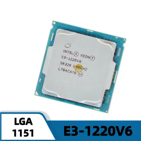 인텔 제온 E3-1220V6 E3-1220 V6 E3 1220 V6 E3 1220V6 3.00GHz 8M 72W LGA1151