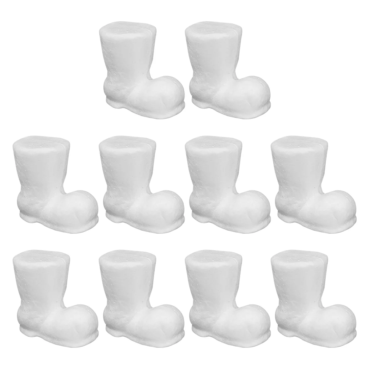 Polystyrene Christmas Boots Foam Ornament Preschool Education Crafts White