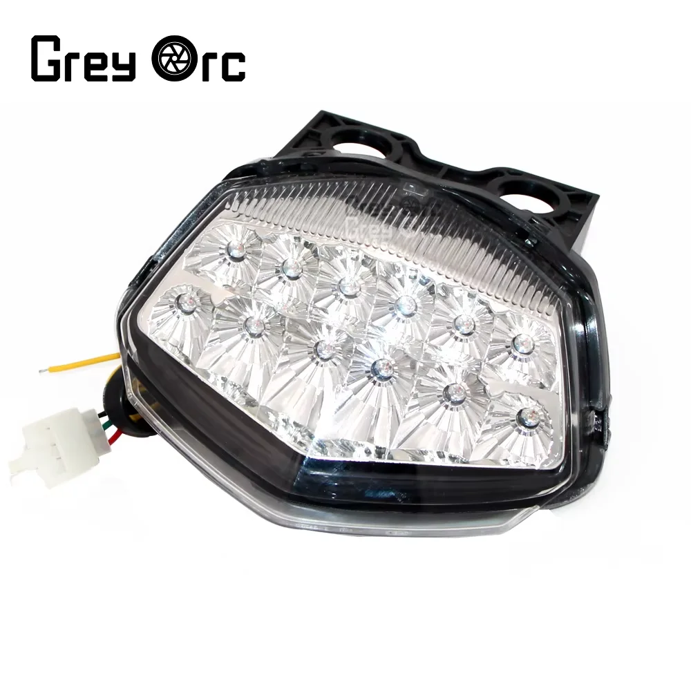

Clear Smoke 12V Lens Integrated LED Tail Light Turn Signal Light Fit for Kawasaki Ninja 250 250R 2008 2009 2010 2011 2012