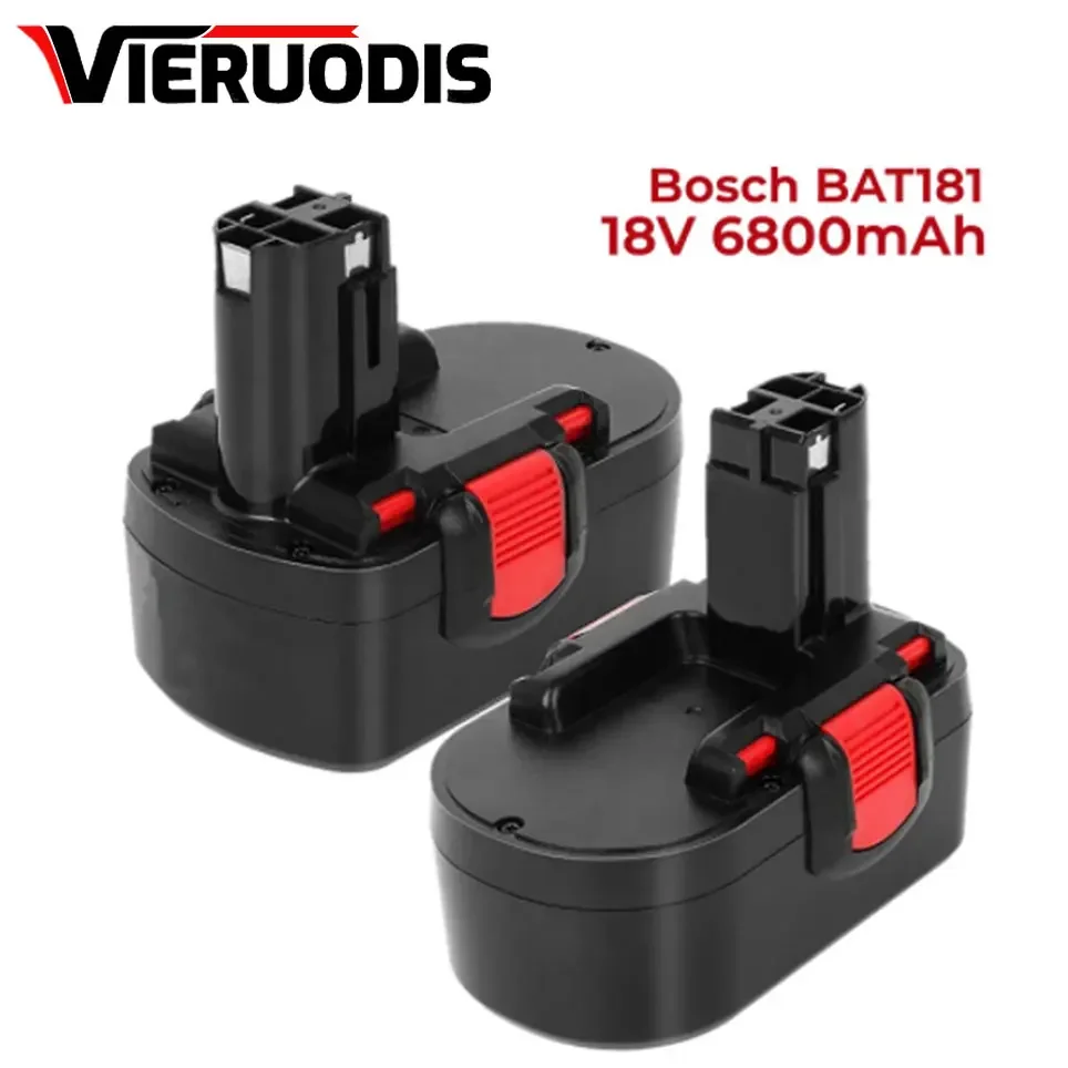 Voor Bosch 18 V 6.8ah 9.8ah Ni-Mh Remplacement Batterij Giet Voor Bosch Bat025 Bat026 Bat160 2607335735 2607335277 Psr18 VE-2 Gsr18