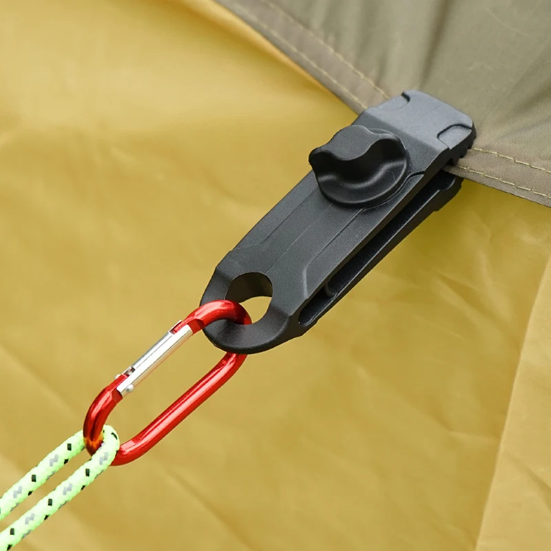 Outdoor Camping Canopy Hook Large Tent Clip Windproof Additional Pull Point Shark Clips For Awning Tent DIY Tarp Clamp Clip Snap