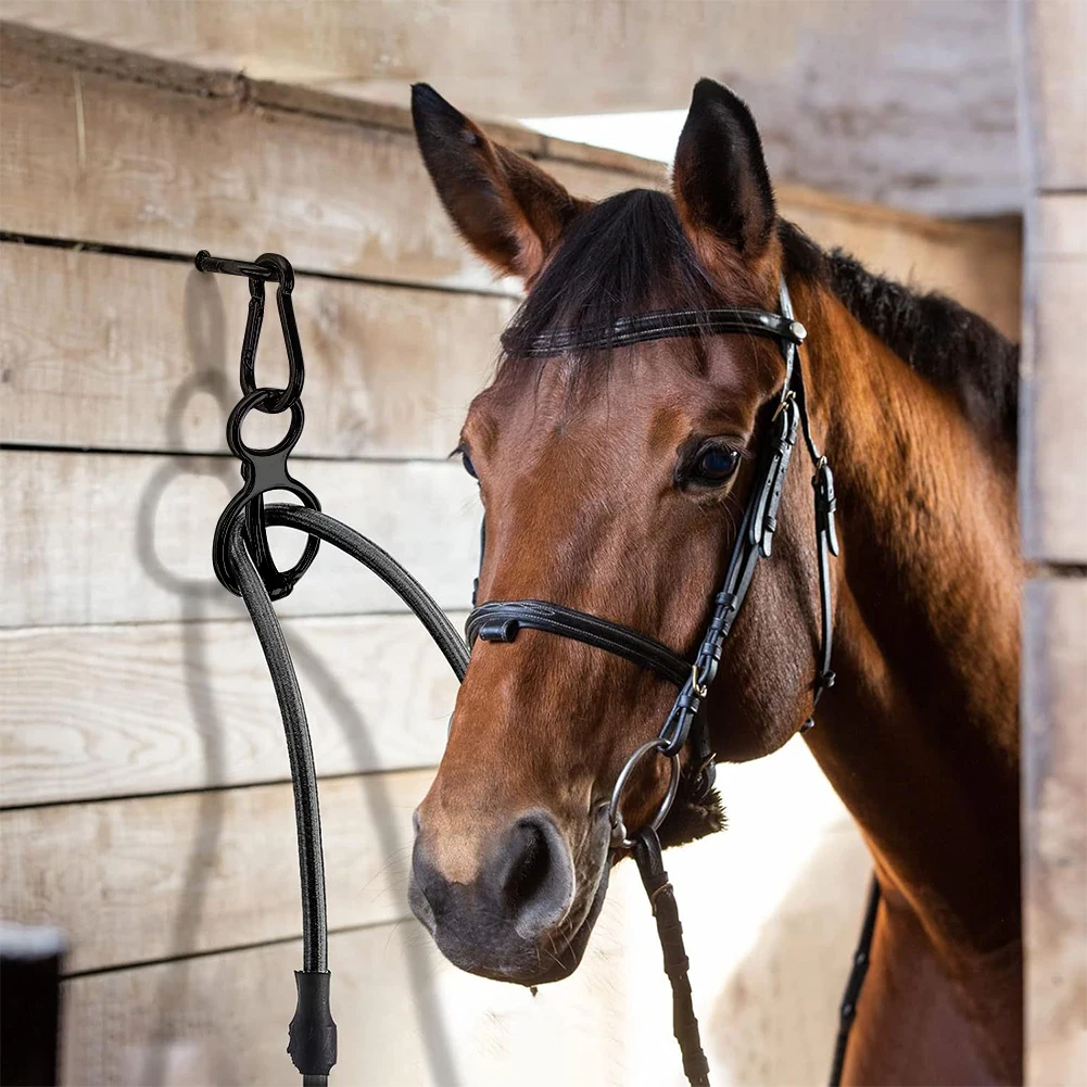 مجموعة واحدة من حلقات ربط الحصان شديدة التحمل ومستلزمات معدات تدريب الحصان تمنع الخيول من التراجع