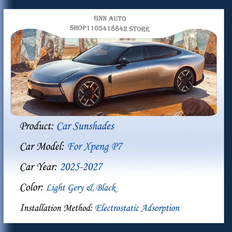 Car Skylight Sunshade For Xpeng P7 EV 2025 2026 2027 E29 Panoramic Sunroof Blind Sun Shade Shield UV Protection Auto Accessories
