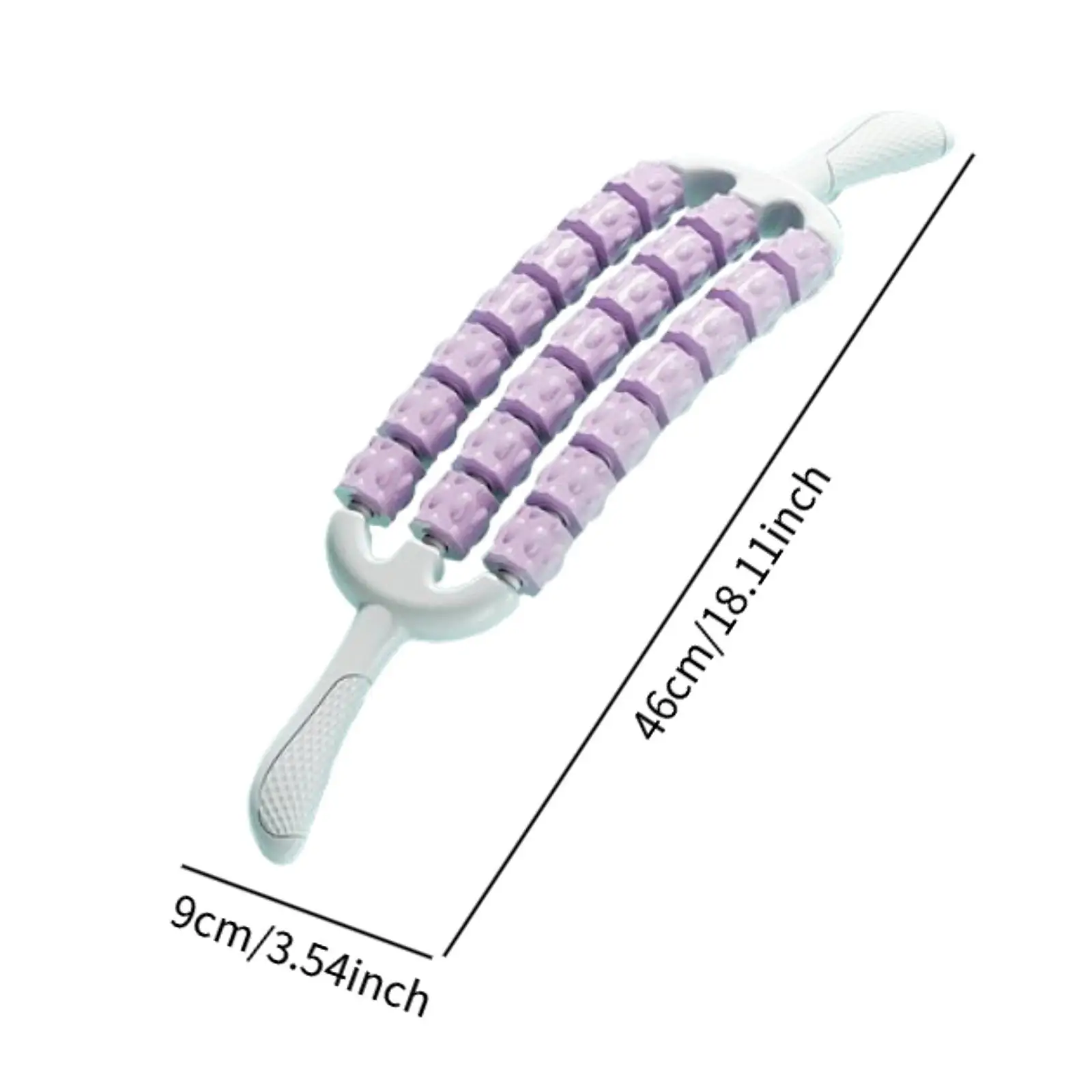 Rolo de massagem manual do bastão do rolo de massagem portátil multiuso confortável