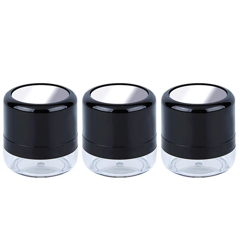 X11A Empty Loose Powder Box, Makeup Powder Box, Portable Mirror Loose Powder Box, Mirror Travel DIY Makeup Foundation