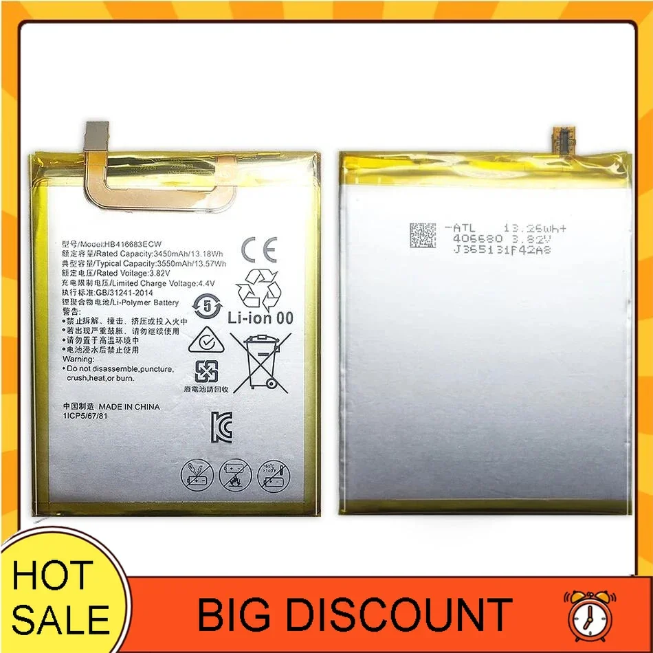 

Reliable Power 3550mAh HB416683ECW Mobile Phone Battery For Huawei Ascend Nexus 6P 4G ,Bullhead,Nexus 7,angler,Nex