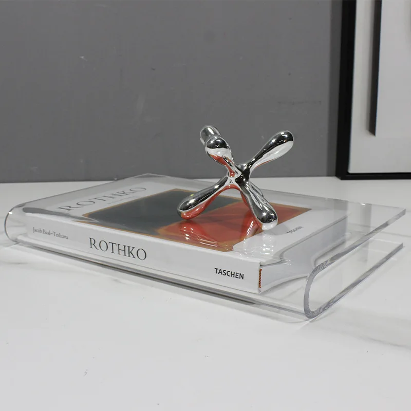 간단한 투명 아크릴 디스플레이, 책 케이스, 학습 디스플레이 캐비닛, 장식 장식품