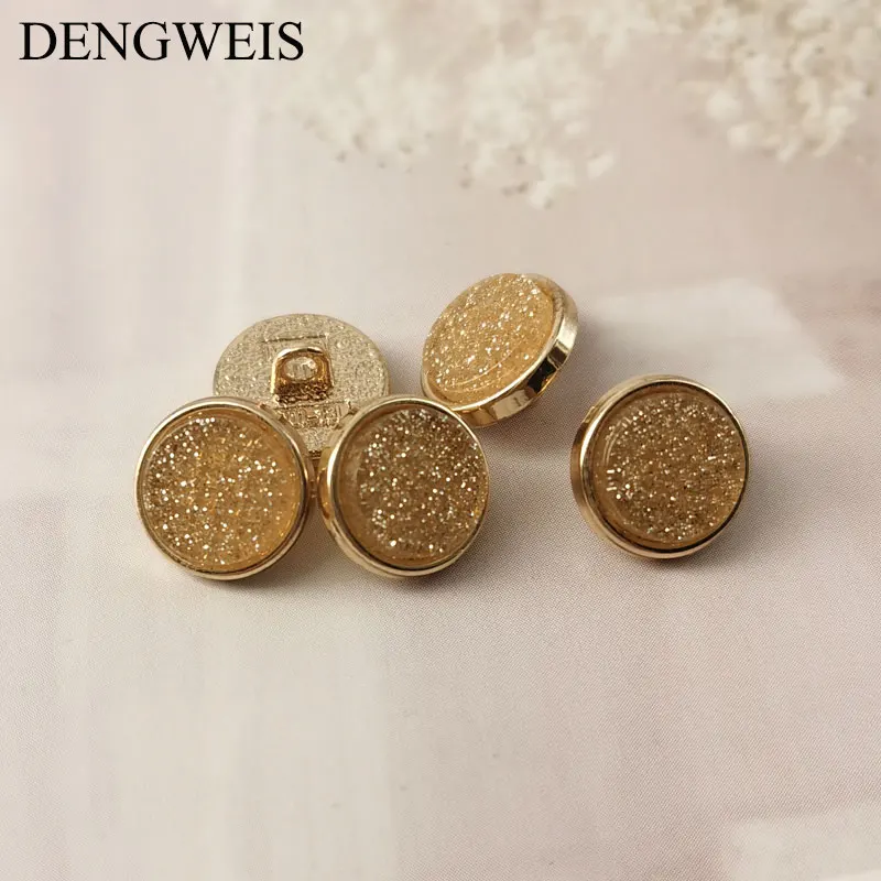 Small Kids Clothes Metal Buttons for Clothing Shirt Sewing Decoration Needlework Shiny Materials Sewing Accessories Buttons 5pcs