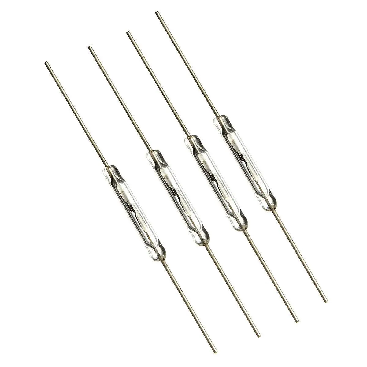 10 pcs Reed contact 14mm x 2mm Miniature reed contact Reed switch 44mm length