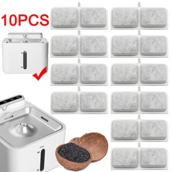 10pcs Cat Water Fountain Filter Replacement Filters for Wireless Sensor Cat Dog Water Fountain Activated Carbon Filters