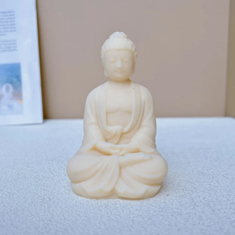 Buddha Candle Silicone Mold  Statue  Mould Handmade Plaster Cake Candy Gift