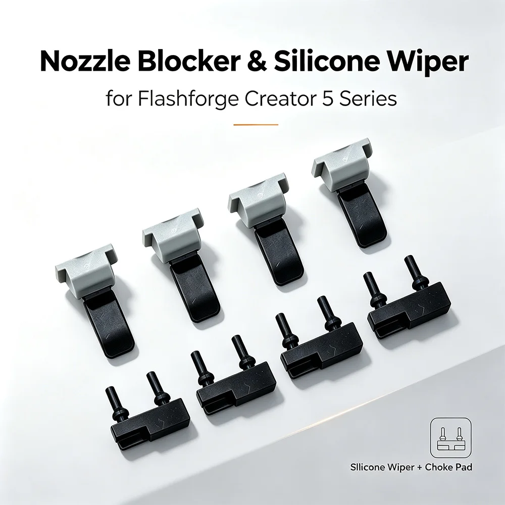 Düsenblocker aus Silikon für Flashforge Creator 5 Pro, hochtemperaturbeständiges Düsenblockierpad, Ersatz für die Creator 5 Serie – Detail 1