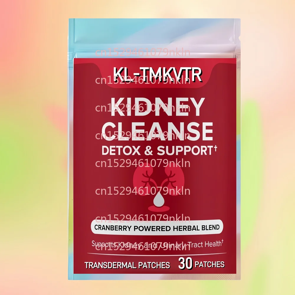 30 Patchs Transdermiques Détoxifiants et Réparateurs pour les Reins avec Canneberge pour la Santé des Reins, de la Vessie et des Voies Urinaires