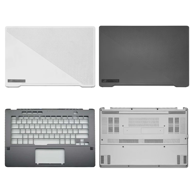 

NEW Laptop LCD Back Cover/Palmrest/Bottom Case For ASUS ROG 14 GA401 GA40M GA401Q Series Laptops Case Grey White