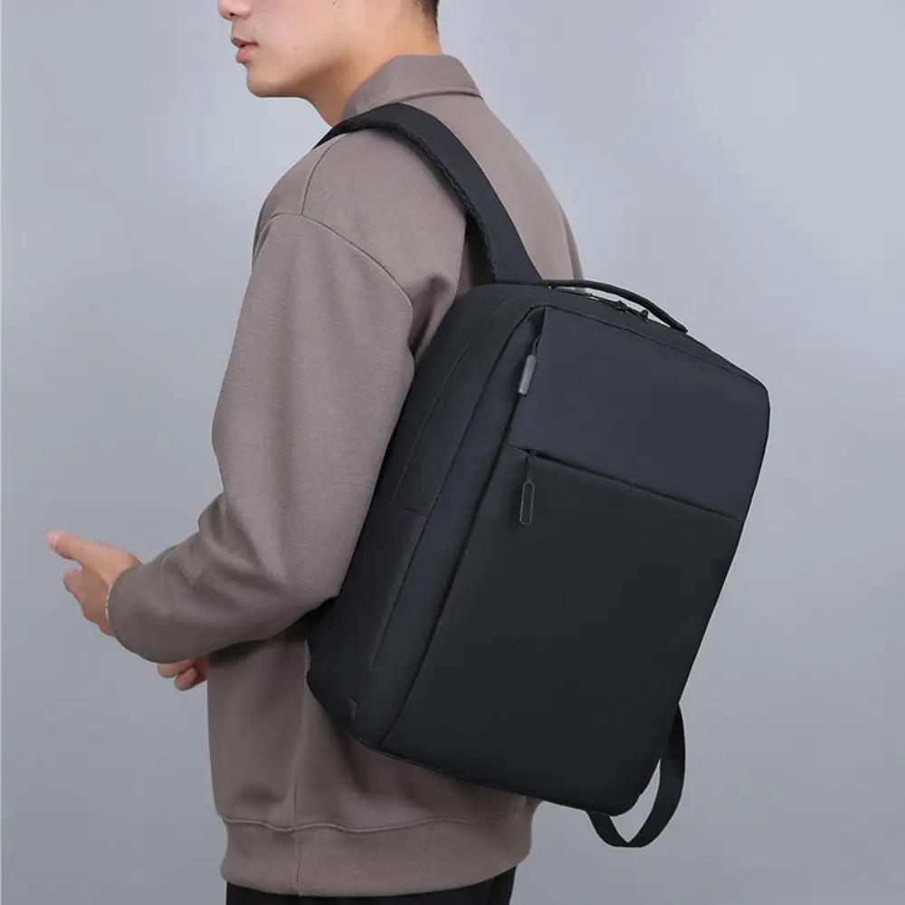 15.6 inches Versatile Backpack High Quality Oxford Cloth Black Grey Blue Red Business Rucksack Washable Computer Bag Unisex