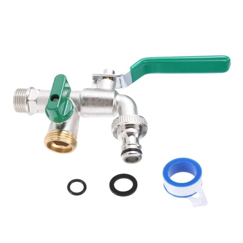 

Robusts Double Outlet metal Garden Tap with Leak Frees Performances Garden Hose Faucet for Household And Industrial Use