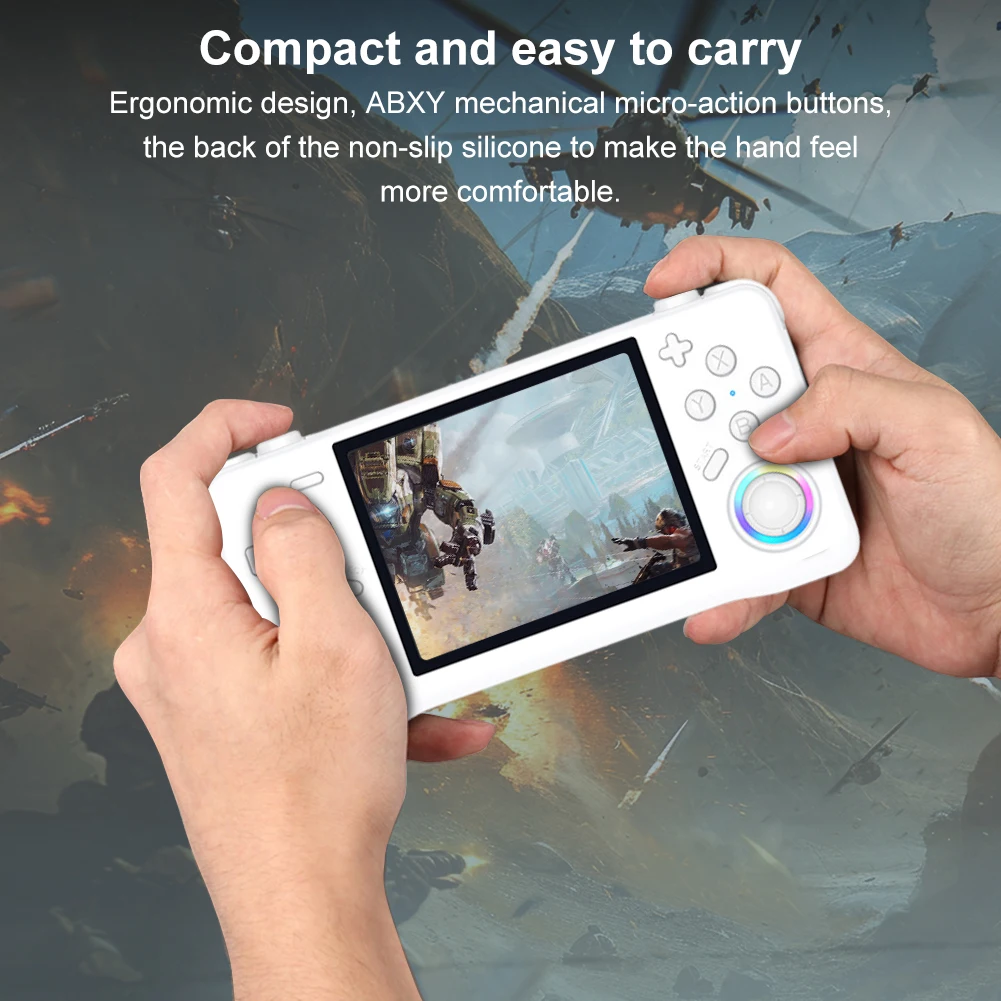 Retro draagbare gameconsole 3,5-inch IPS-scherm Mini-videospeler 4000mAh ​   Draagbare Wifi Pocket Game Player Cadeau voor kinderen