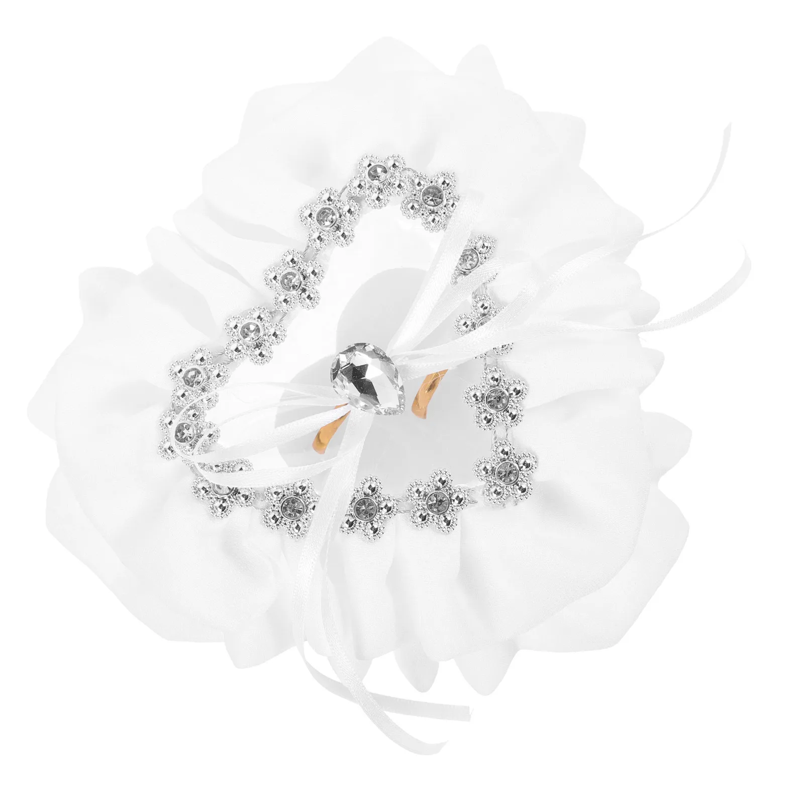 

Luxury Heart Shaped Ring Holder Box Fine Craftsmanship Wedding Day Essentials for Proposal Anniversary Decoration