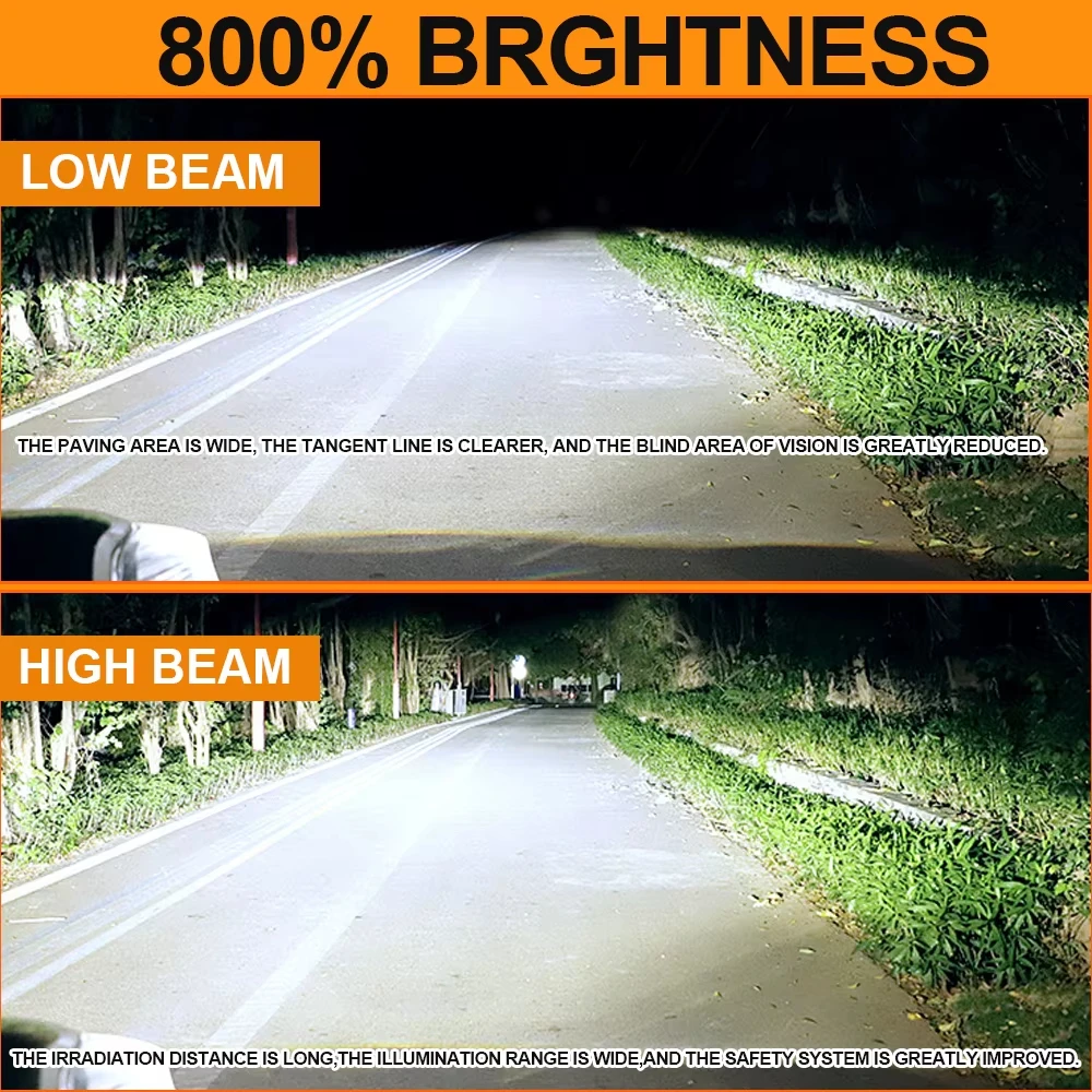 

H7 H4 LED CANBUS Bulb 900000LM 6000K Super Bright 9003 HB2 Led Light for Car Wireless Automobile Motorcycle Diode Headlight Lamp