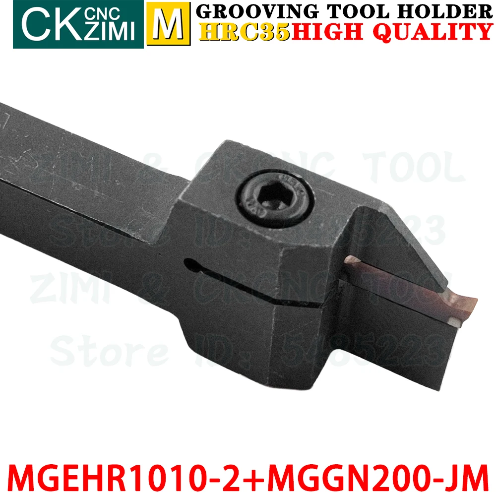 MGEHR1010-2 MGEHR 1010 2mm portautensili per scanalatura + MGGN200-JM MGGN 200 inserti in metallo duro inserti per scanalatura utensili supporto scanalato per taglio CNC