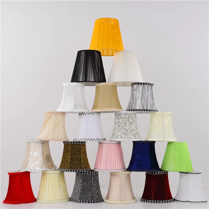 E14 Lighting Fixture Lampshade Wall Lamp Lampcover Fabric Velvet Cover