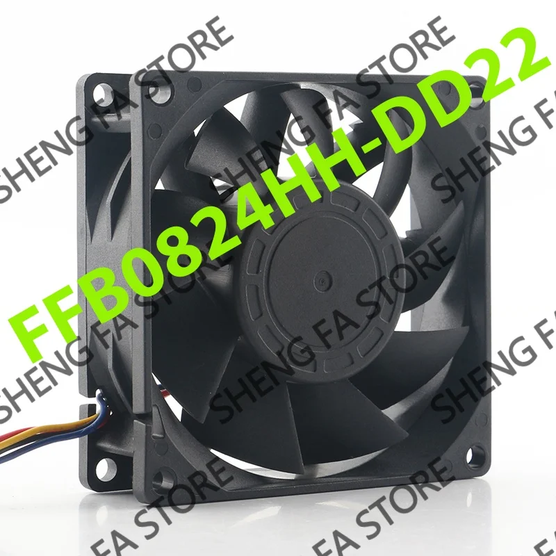 dual ball converter Four-wire PWM speed regulation Delta 5V 12V 48V DC 24V 0.25A AC EC 8025 80X80X25MM 8CM FFB0824HH cooling fan