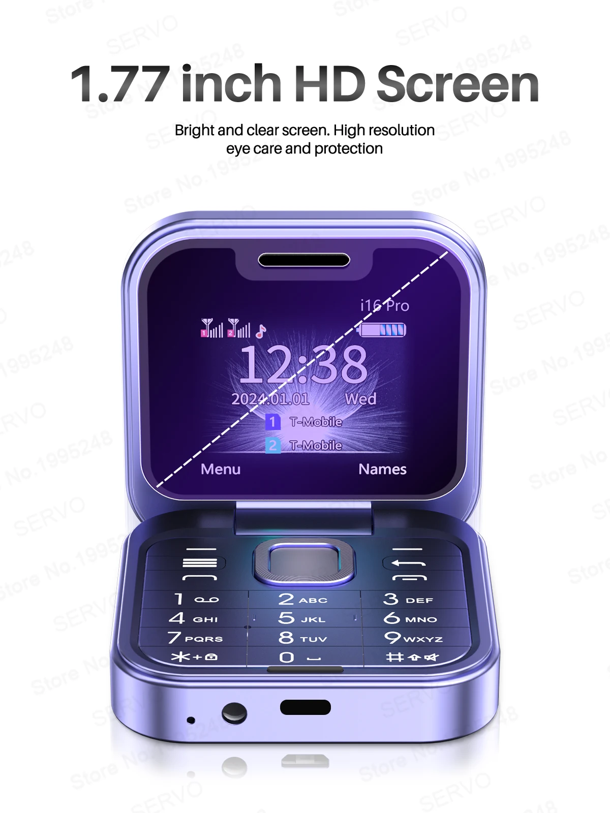 Foldable Mini Mobile Phone Speed Dial 1.77'' Display Dual SIM Cellphone Flashlight Blacklist Magic Voice FM Radio Fold Telephone