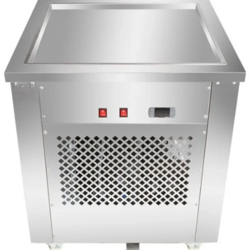 Ice frying machine, pan diameter 48cm, depth 2.5cm Frozen food processing equipment Ice frying machine