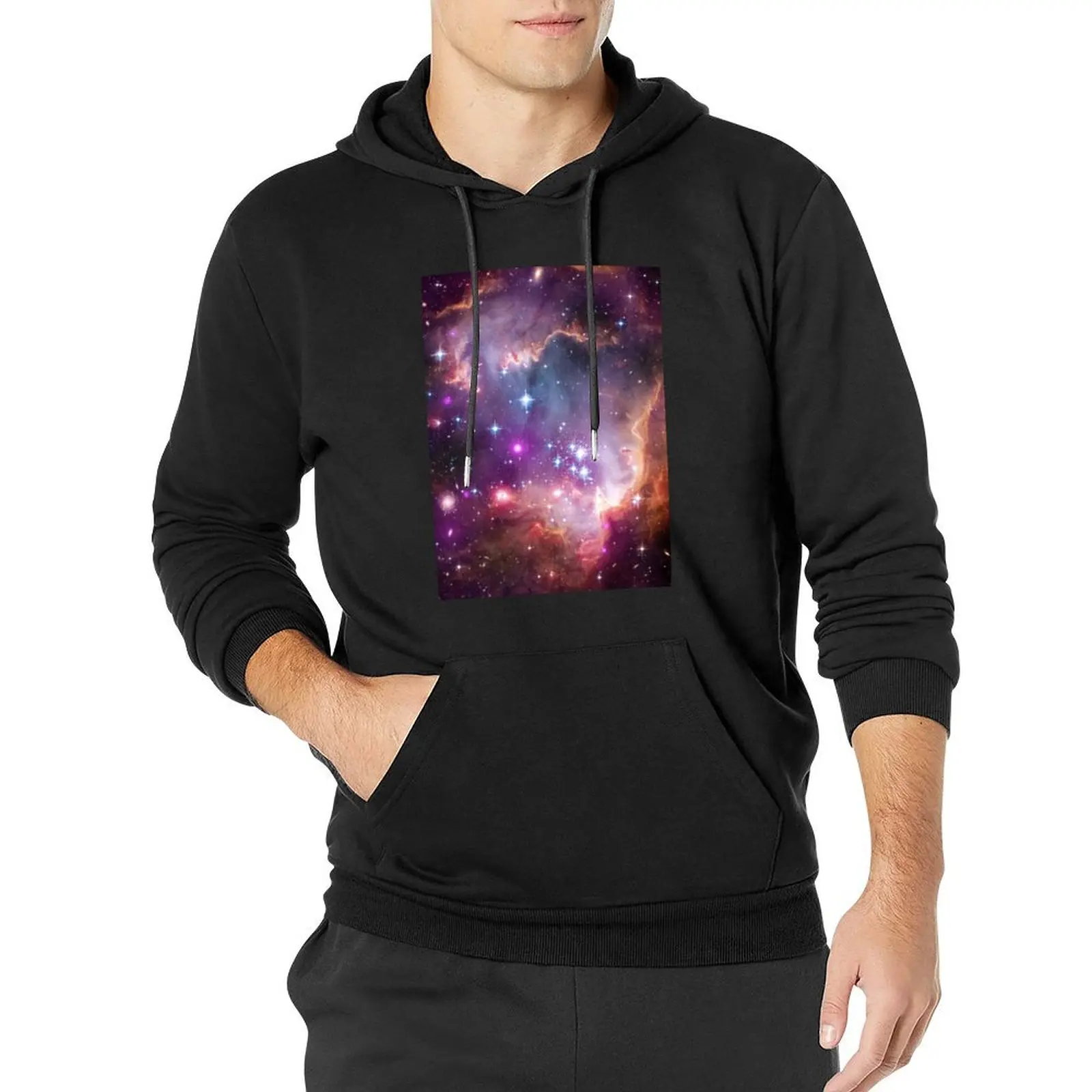 Small Magellanic Cloud - Space Scene Pullover Hoodie mens clothing blouse autumn new products autumn jacket men designer hoodies