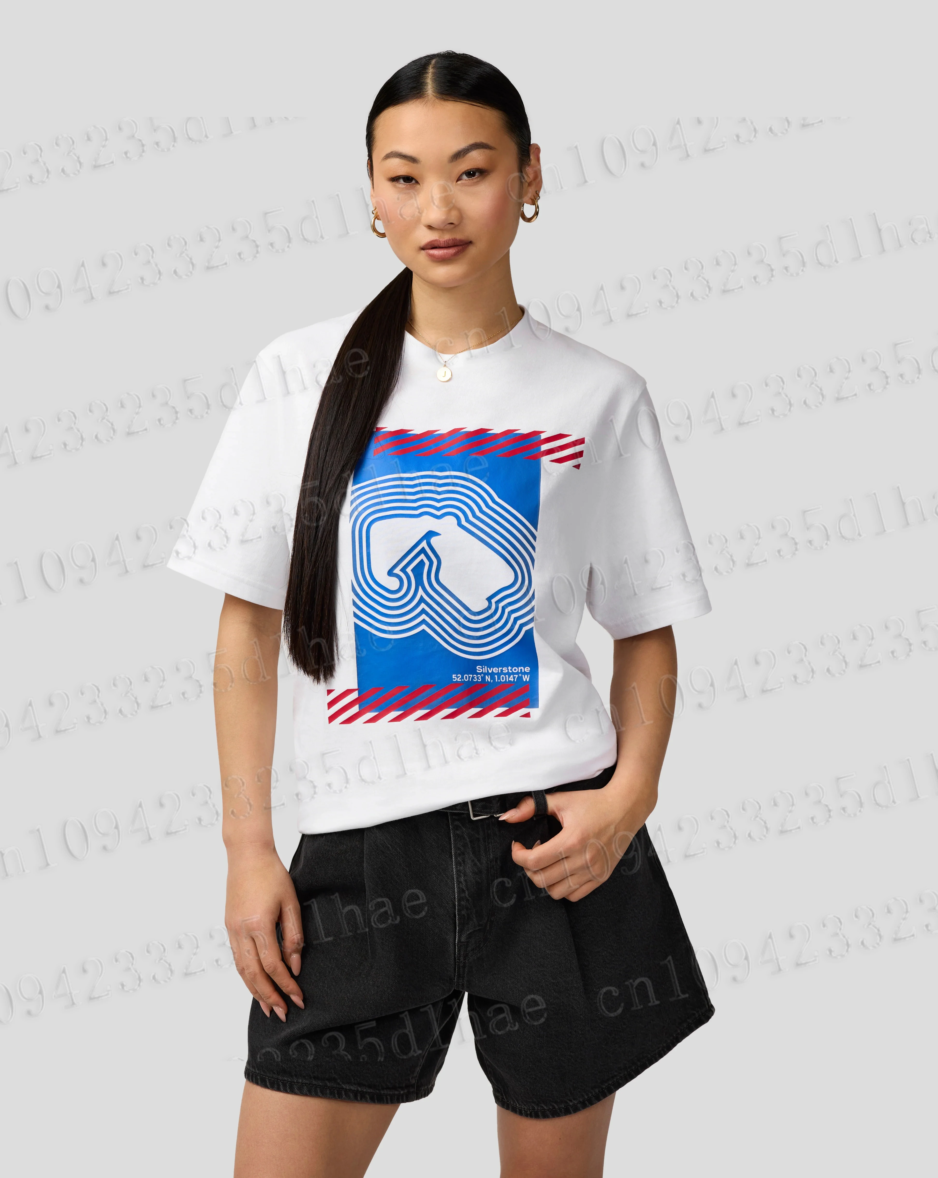 

S-Silverstone Unisex Core T Shirt Summer Fashion Couples Clothing Loose Casual Cotton Short Sleeve T-Shirt Men's Clothing Tees