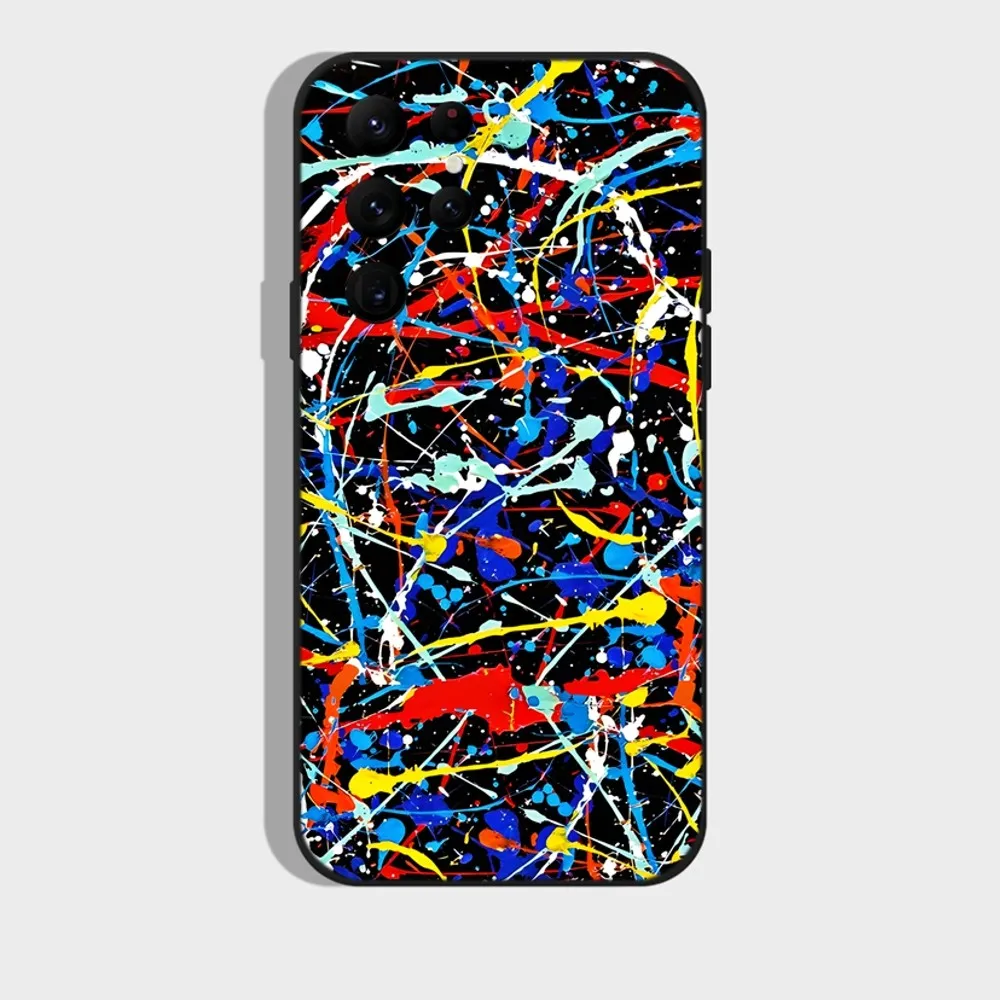 Art Jackson Pollock Paintings Phone Case For Samsung S25,S24 Ultra,S20,S30 plus,S22 plus,S23,S30 ultra 5G Silicone Cover