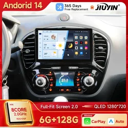 JIUYIN Car Radio For Nissan Juke YF15 2010-2014 Multimedia Navigation 2 din Android 14 2din Autoradio CarPlay Stereo