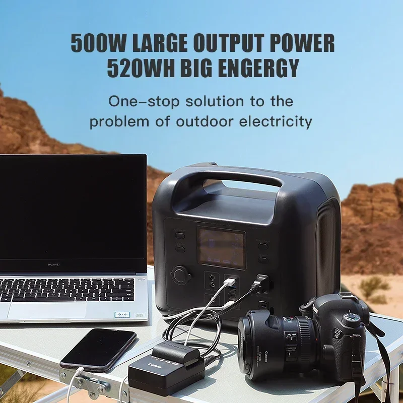 power bank 110v portable power station 500W lifepo4 portable power supply high voltage