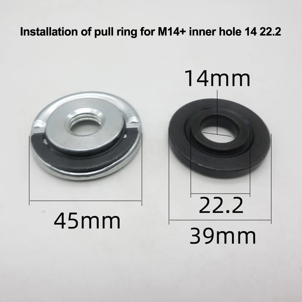 Trekken Ring Haakse Slijper Klemplaat Voor M14 Quick Release Zelfsluitende Grinder Drukplaat Flens Moer Power Chuck set