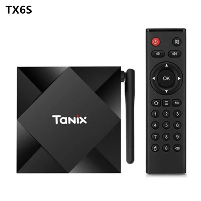 Tanix TX6S Android 10.0 TV Box Allwinner H616 Chip BT4.0 2GB/8GB 4GB/32GB 2.4/5G Dual WiFi Bluetooth 6K HD Smart Set Top Box