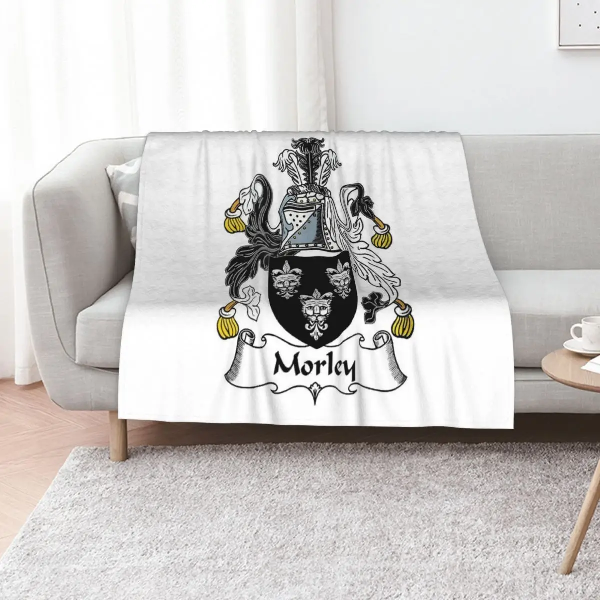 Morley Coat of Arms Throw Blanket Bed Fashionable manga Winter beds Single Stuffeds Large Blankets