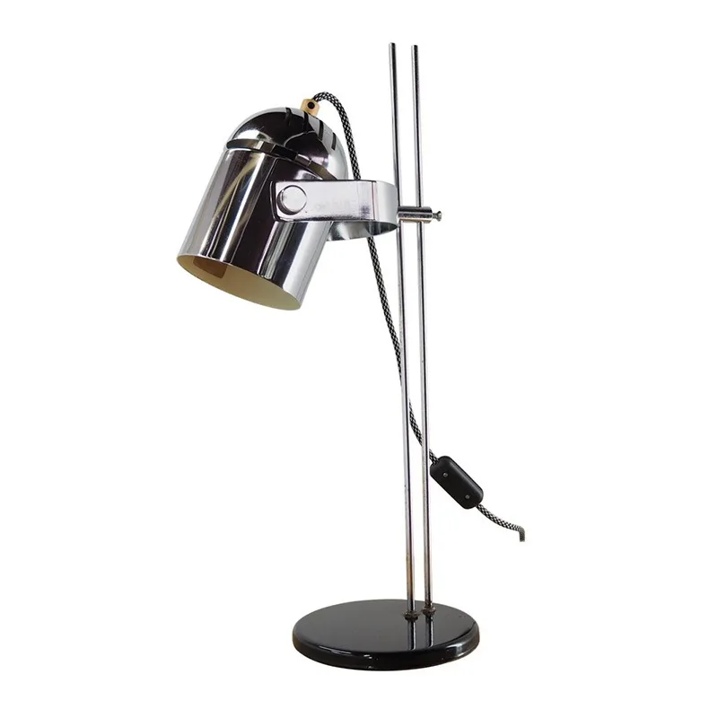 1960 simple Nordic universal stainless steel texture adjustable table lamp decorative table lamp